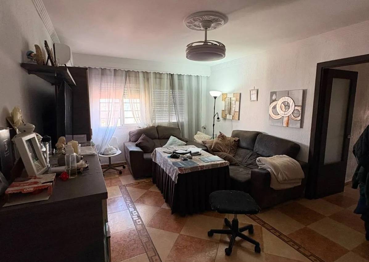 El salón del piso de la calle Tanguillo. - El salón del piso de la calle Tanguillo.