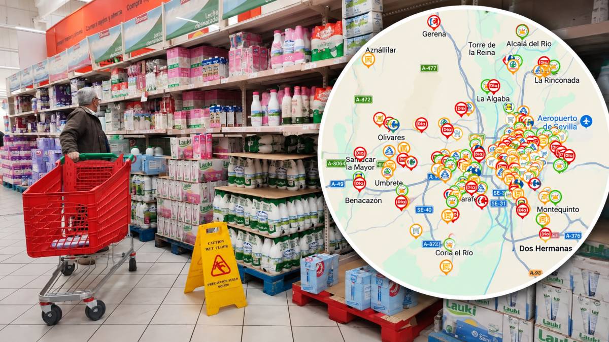 Alcampo en la Ronda del Tamarguillo es el supermercado más barato de Sevilla: una diferencia de 2.047 euros con el más caro, según la OCU