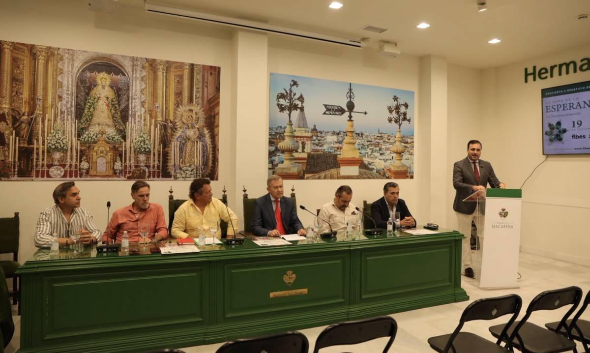 La Macarena prepara una gran noche solidaria en FIBES para hacer realidad La Casa de la Esperanza en Sevilla