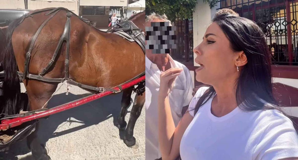 Una ex de 'La isla de las tentaciones', increpada en Sanlúcar por un cochero tras pedirle que pusiera a la sombra a un caballo