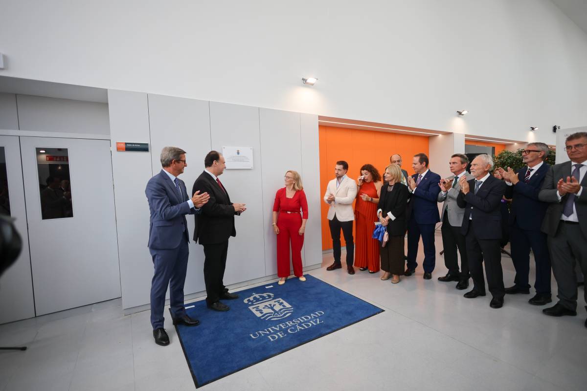 Inauguración del aulario Carmelo García Barroso en el Campus de Jerez de la Universidad de Cádiz.