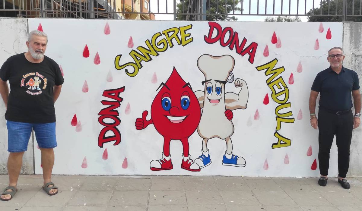 La donación de médula y el arte urbano se dan la mano en el Puente de la Pepa: Pol Tattoo firma un nuevo mural en Jerez