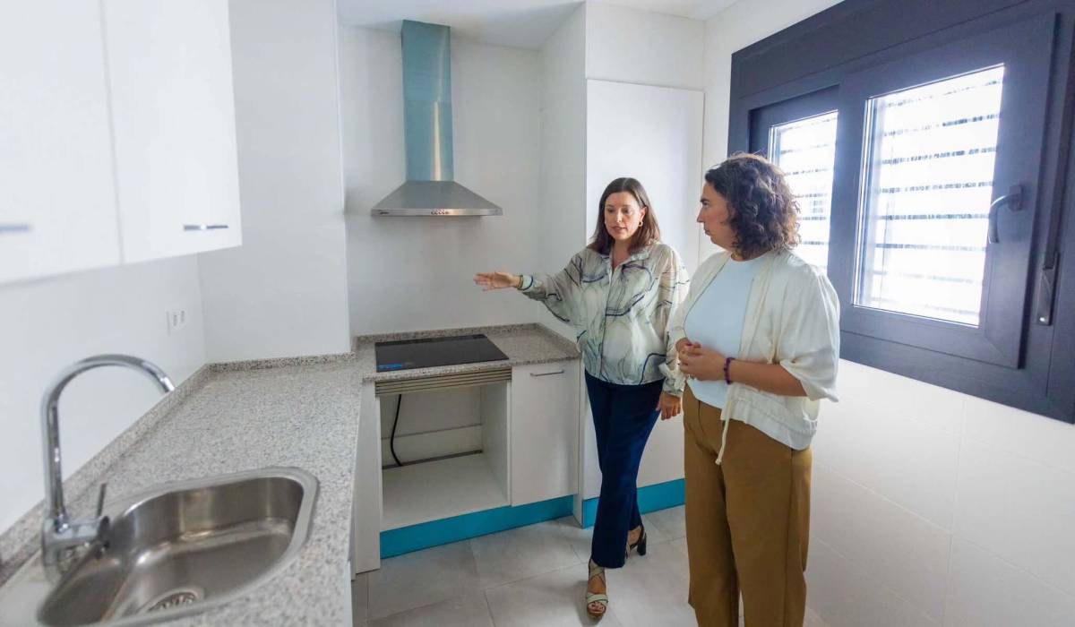La cocina de una de las nuevas viviendas en San Fernando - La cocina de una de las nuevas viviendas en San Fernando