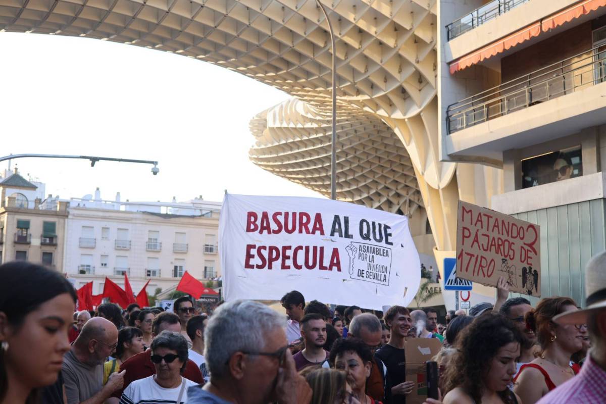 Manifestación contra el rentismo en Sevilla, sindicato de inquilinas Sevilla - GONZALO TORO Manifestación contra el rentismo en Sevilla, sindicato de inquilinas Sevilla