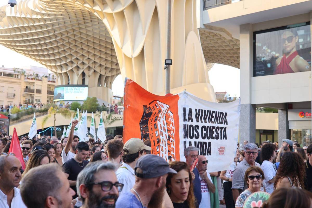 Manifestación contra el rentismo en Sevilla, sindicato de inquilinas Sevilla - GONZALO TORO Manifestación contra el rentismo en Sevilla, sindicato de inquilinas Sevilla