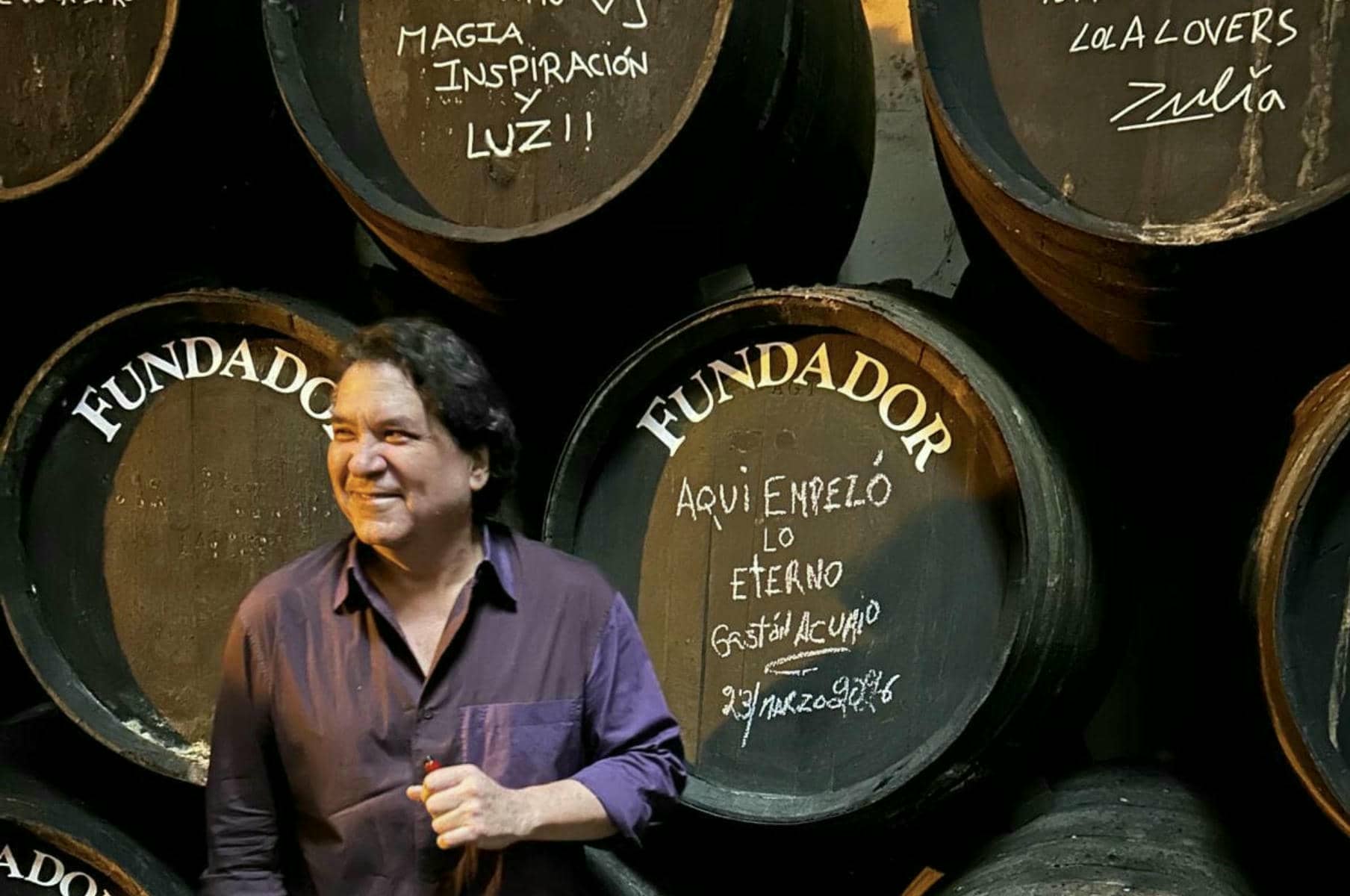 Gastón Acurio, uno de los chefs más influyentes del mundo, prueba los vinos de Fundador en Jerez