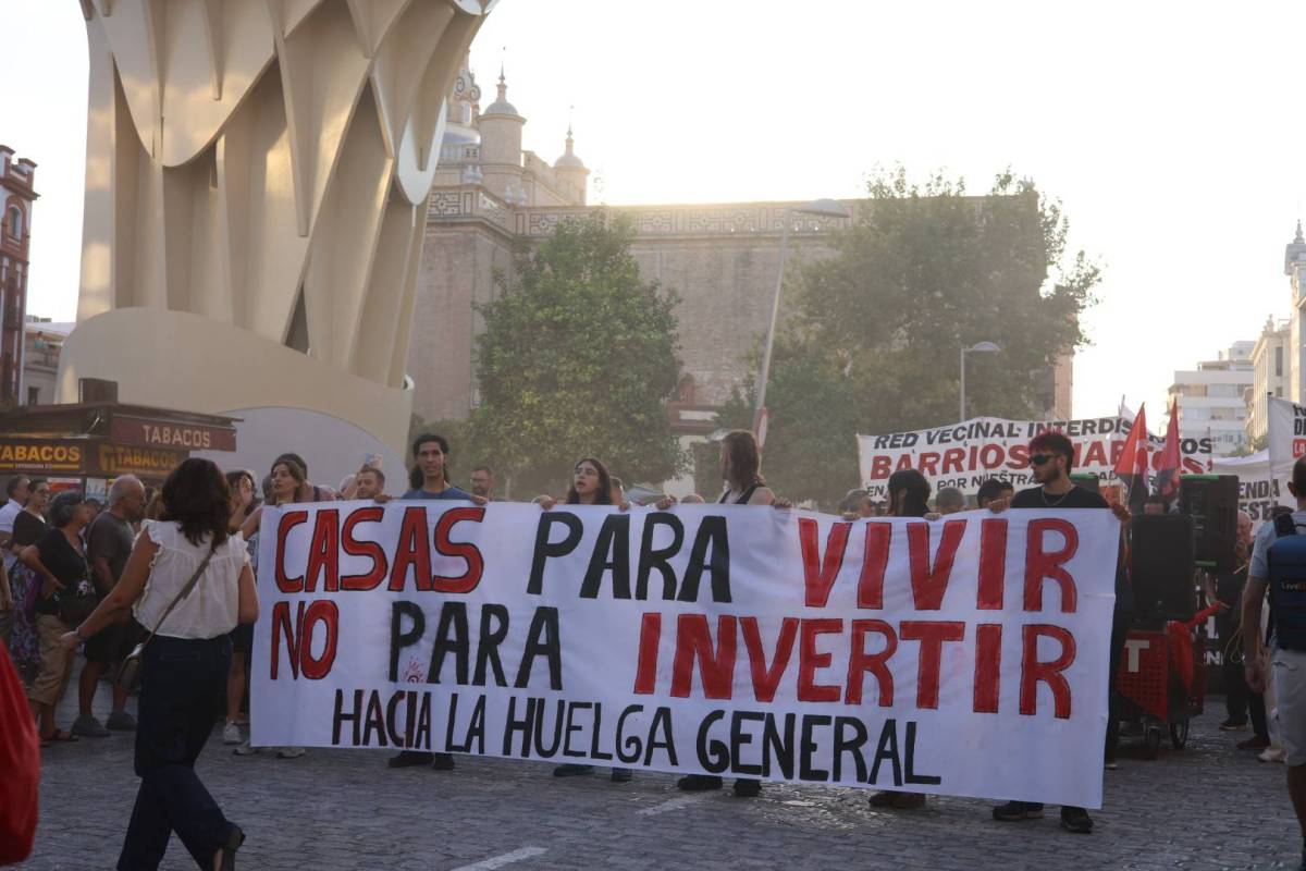 Manifestación contra el rentismo en Sevilla, sindicato de inquilinas Sevilla - GONZALO TORO Manifestación contra el rentismo en Sevilla, sindicato de inquilinas Sevilla