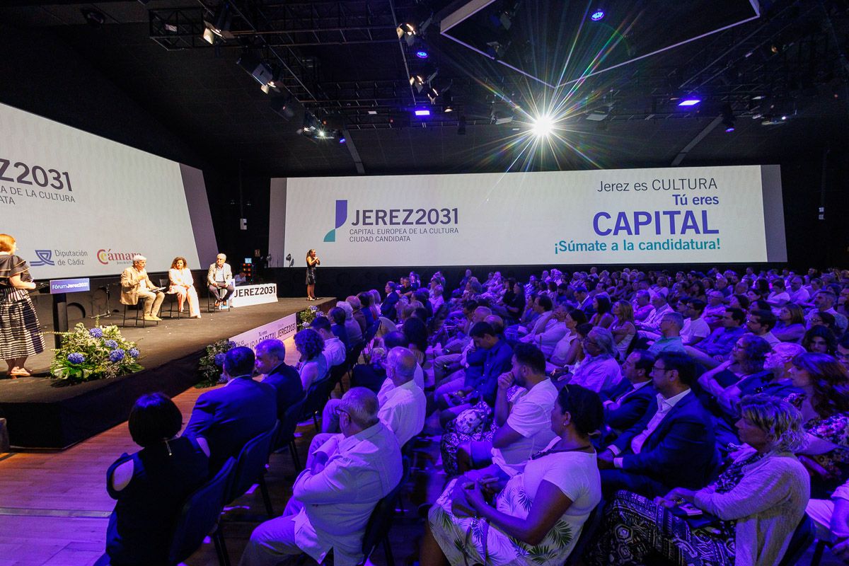 Un momento del acto Fórum Jerez 2031, celebrado en La Atalaya. - JUAN CARLOS TORO