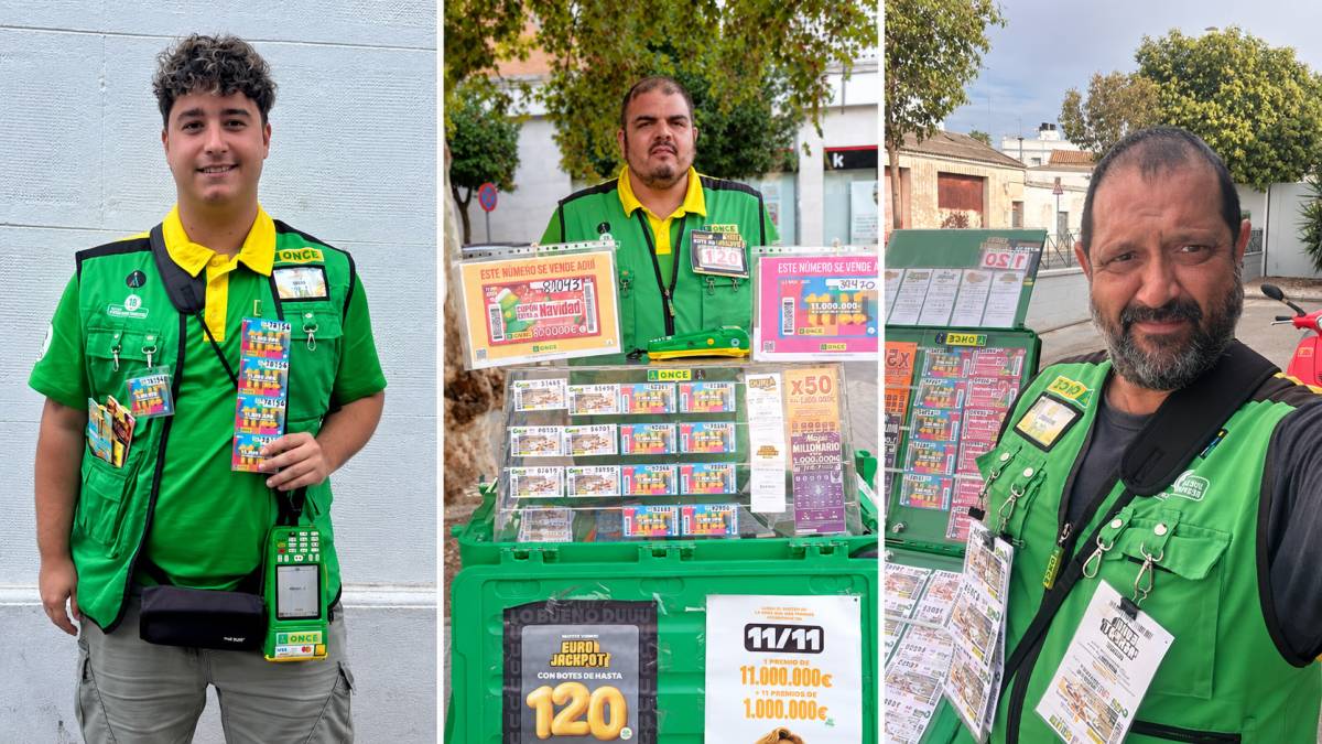 Los 'héroes' de la ONCE en Andalucía este pasado fin de semana: Iker, que ha repartido casi 1,7 millones de euros, todavía no se lo cree