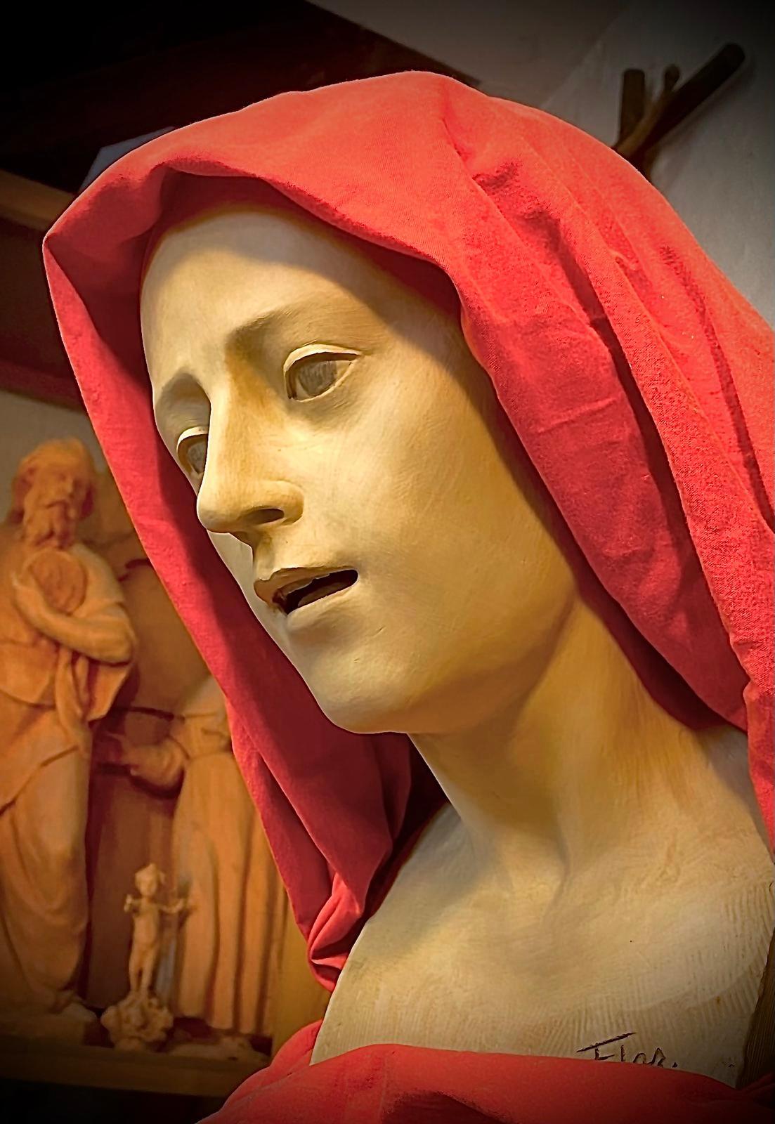 Boceto de la Virgen de la Luz. 