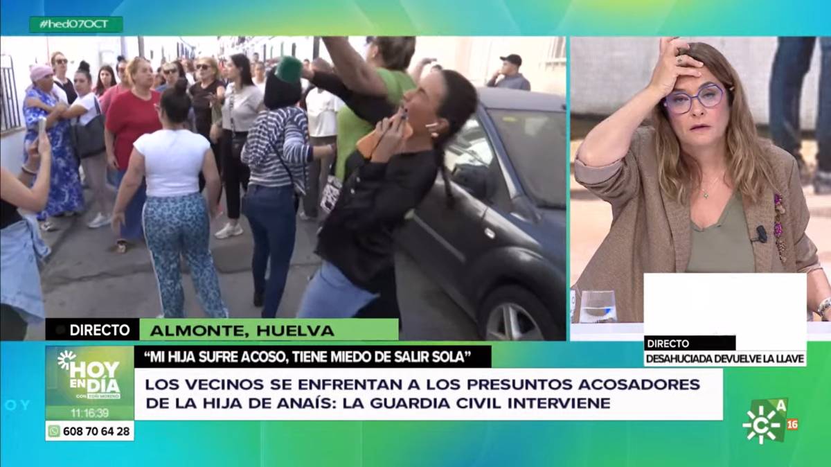 El programa de Toñi Moreno pilla una bronca en directo que acaba con la reportera agredida