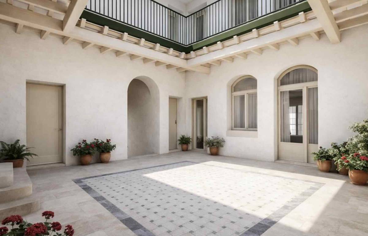 Patio principal de la casa. - IN ARQUITECTOS Patio principal de la casa.