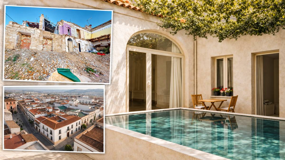 El ambicioso proyecto de la promotora de Sevilla que ha comprado Zarza, 1 en Jerez tras su derrumbe: portada barroca y patio a la sombra de una parra