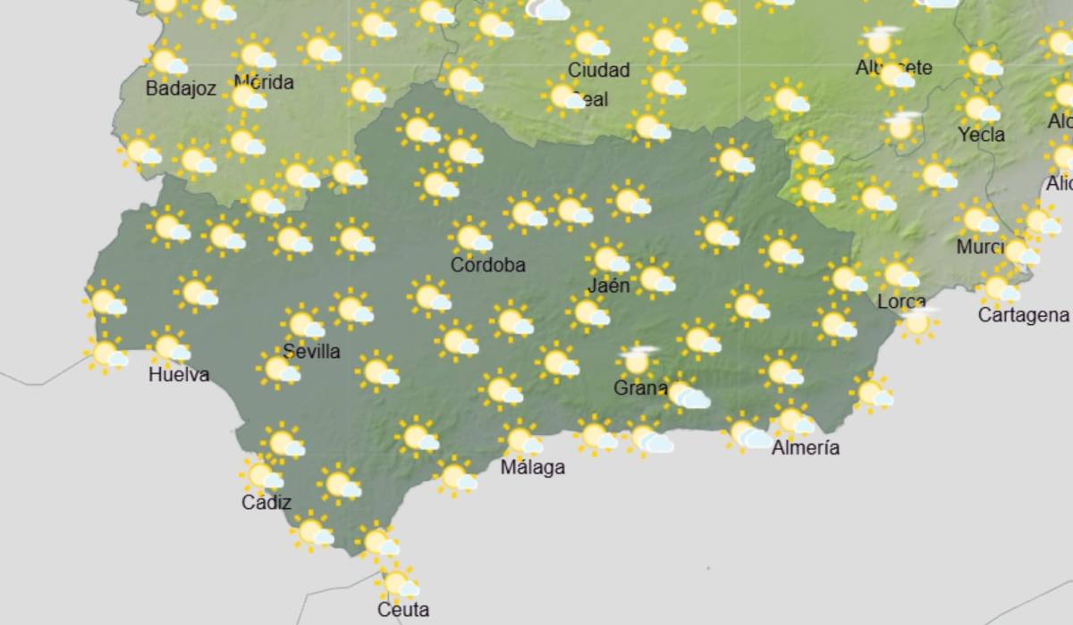 El tiempo en Andalucía para el puente del 12 de octubre: cielo inestable pero calor abundante