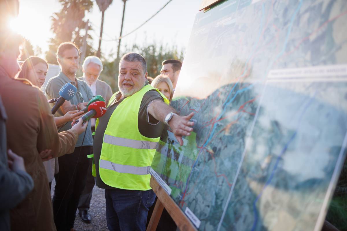 LIMPIEZA RIO GUADALETE MAQUINARIA PELAYO ALCALDE LA INA PUENTE DE LA GUAREÑA
