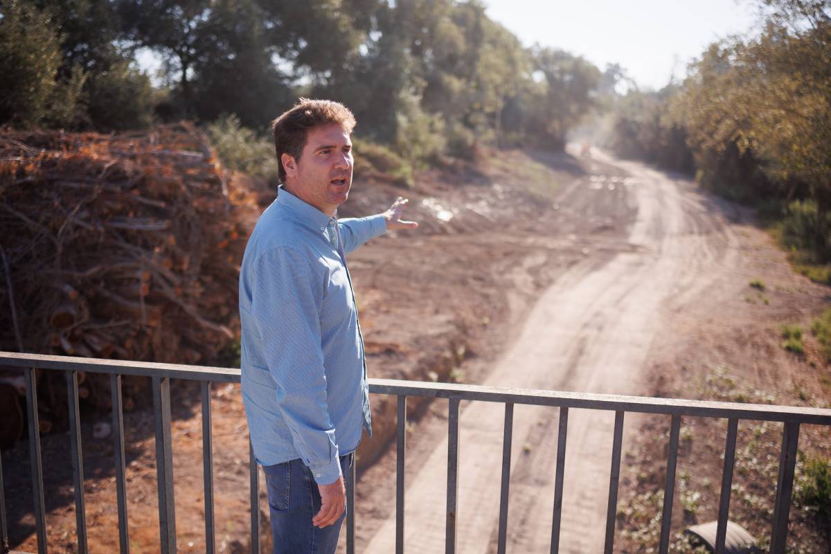 LIMPIEZA RIO GUADALETE MAQUINARIA PELAYO ALCALDE LA INA PUENTE DE LA GUAREÑA