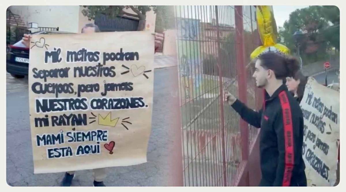 Cumpleaños a 1.001 metros de sus hijos: la cadena humana de una madre para poder felicitarlos