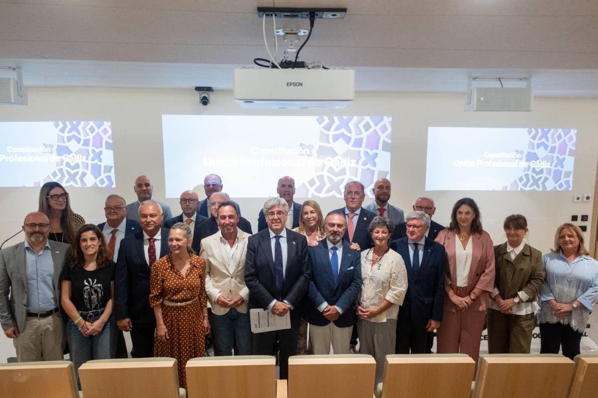 Más de 30.000 colegiados y 21 colegios: nace una voz común para los profesionales de Cádiz
