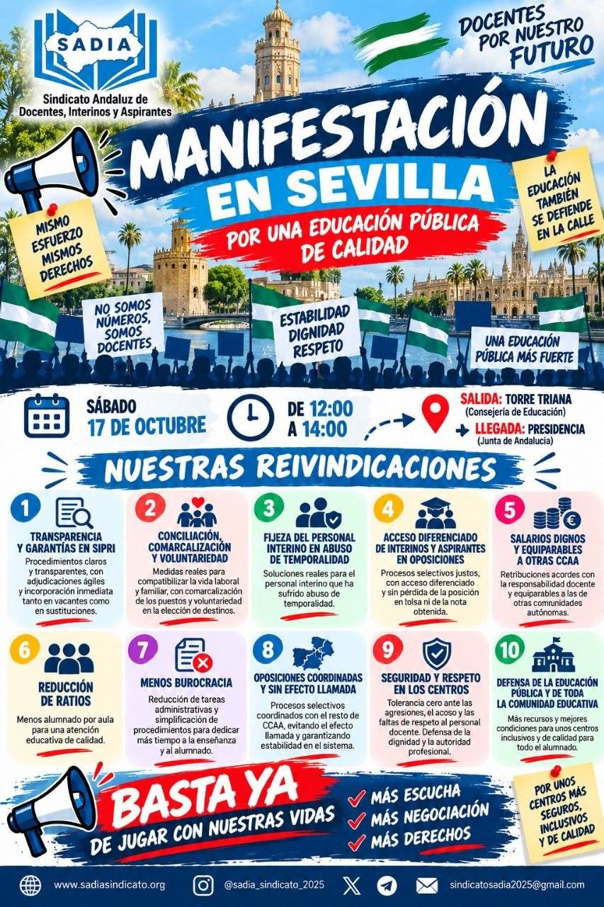 Cartel de la manifestación. - Cartel de la manifestación.