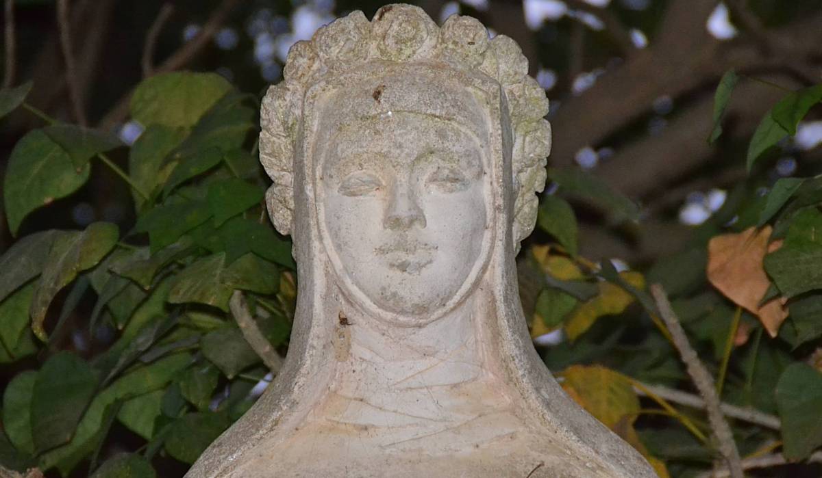 Escultura de Santa Rosa de Lima, detalle rostro - Escultura de Santa Rosa de Lima, detalle rostro