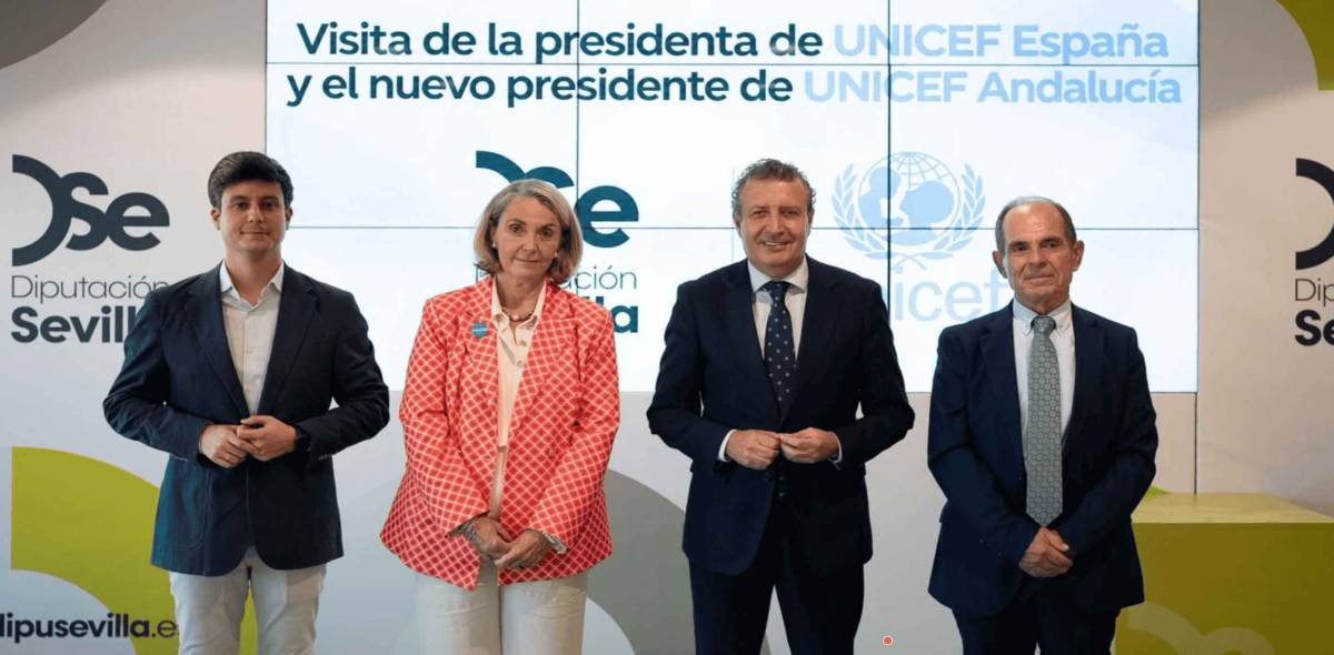 Pobreza infantil, salud mental y entorno digital: la alianza de la Diputación de Sevilla y Unicef para proteger a la infancia