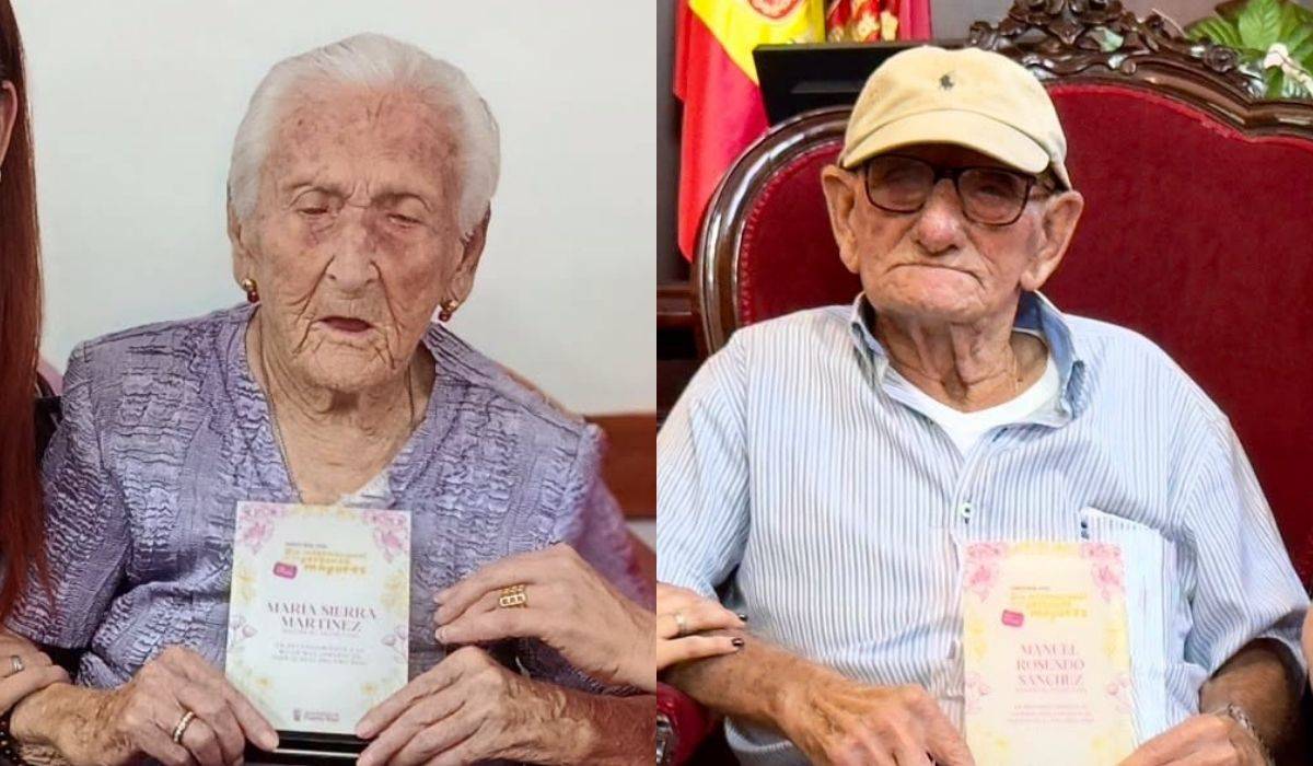 María y Manuel, 205 años de recuerdos, memoria y vida: Puerto Real homenajea a sus vecinos más longevos