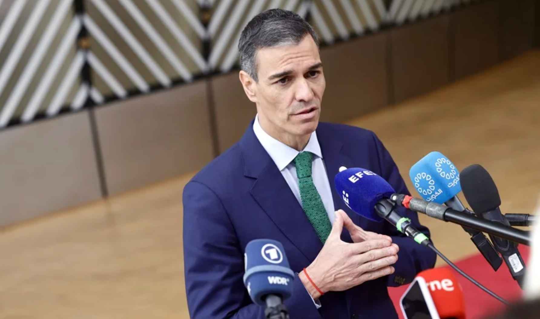 El presidente del Gobierno español, Pedro Sanchez, este jueves en Bruselas.   EFE - 
