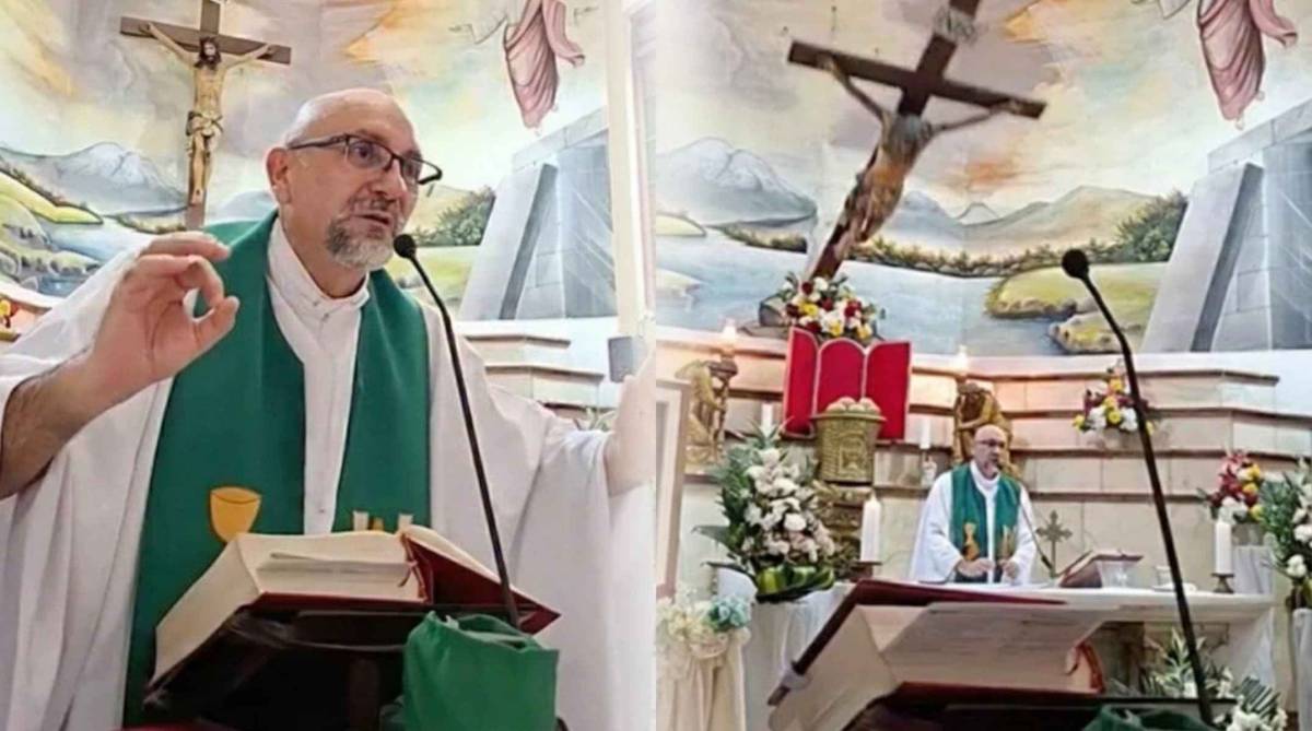 Las premonitorias últimas palabras del sacerdote al que le cayó una gran cruz encima: 