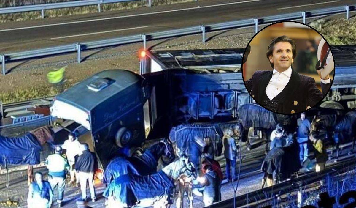 Grave accidente del camión de Diego Ventura: dos de sus caballos, heridos de gravedad y un guardia civil en el hospital