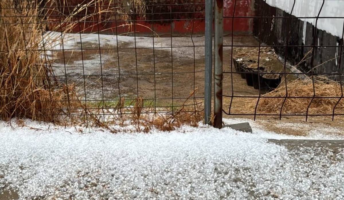 Granizo en Arcos tras el paso de la dana Adam - Granizo en Arcos tras el paso de la dana Adam