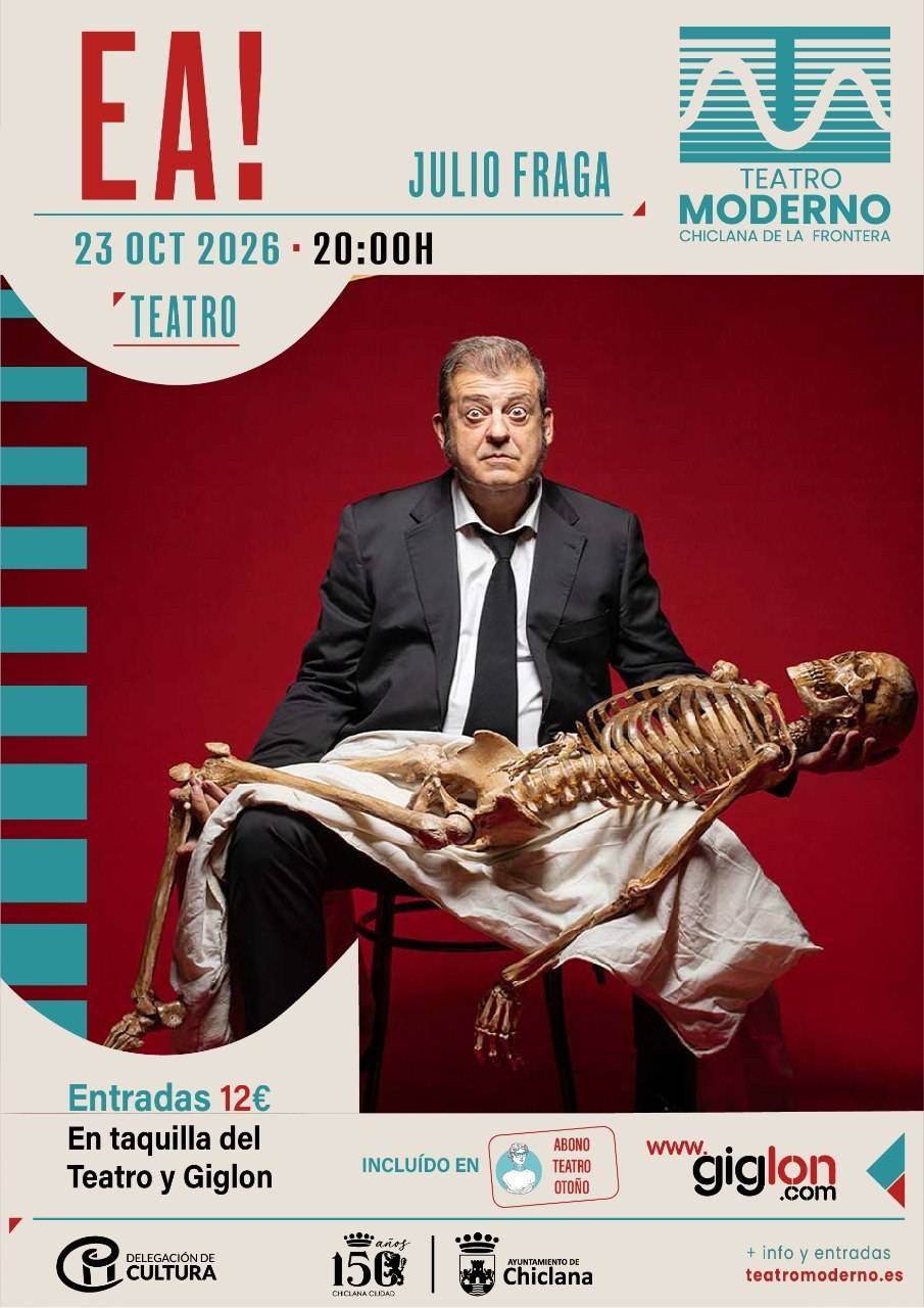 Julio Fraga acude a su propio entierro sin saber que ha muerto: llega a Chiclana la comedia negra 'EA!'