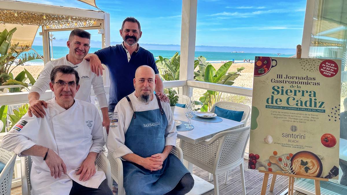 Lo mejor de la gastronomía de la Sierra de Cádiz, en Santorini Beach (La Barrosa, Chiclana) del 24 de octubre al 29 de noviembre