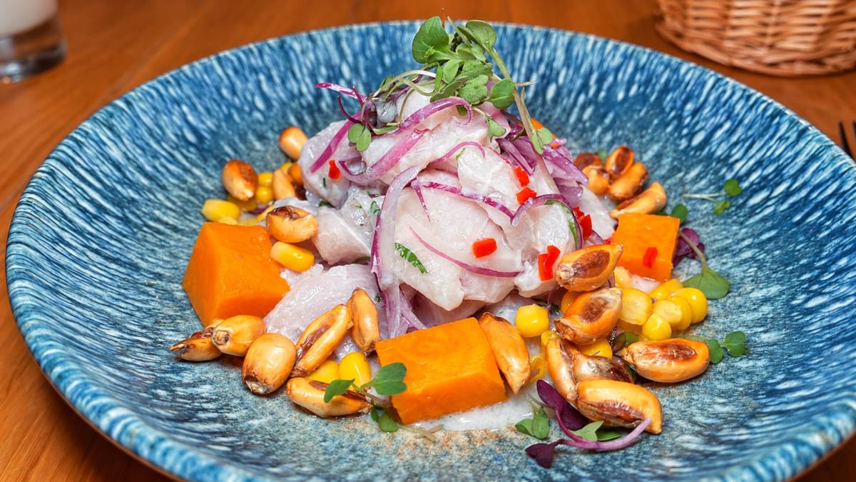 El ceviche de corvina de Lima. 