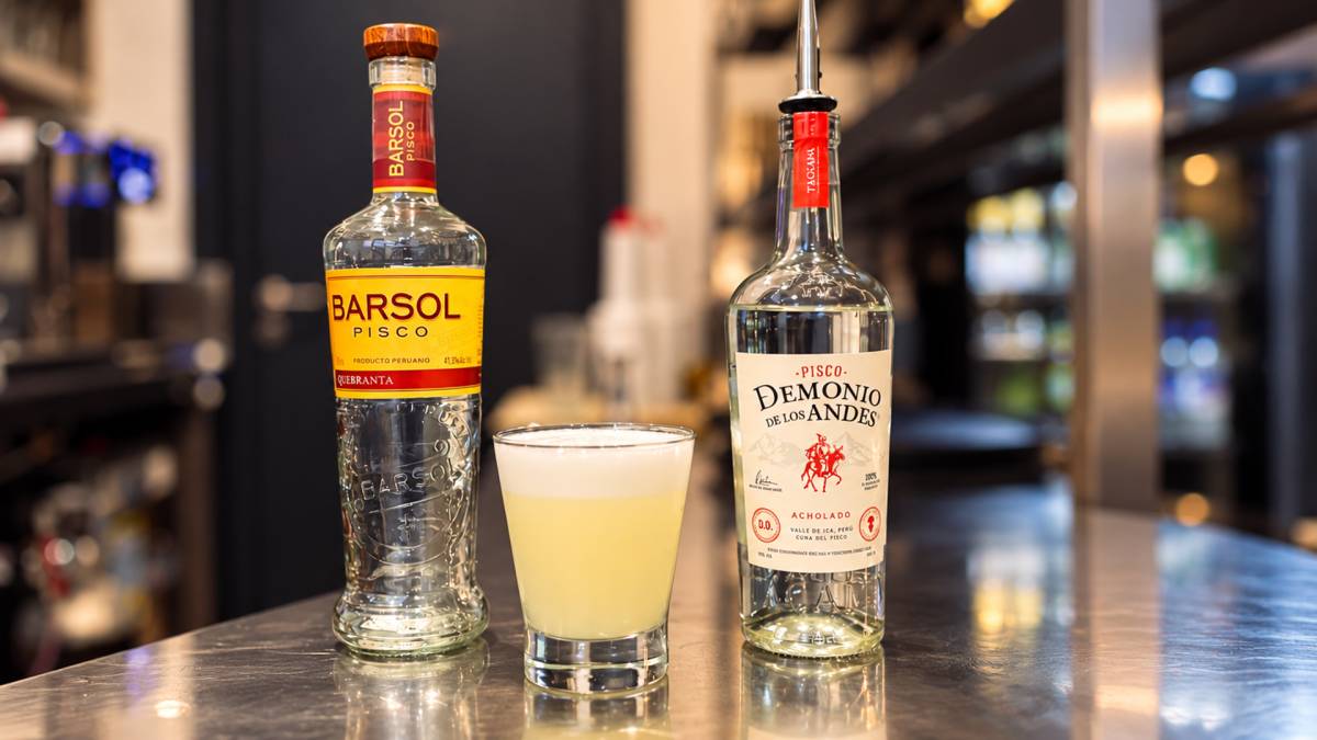El tradicional Pisco Sour peruano.