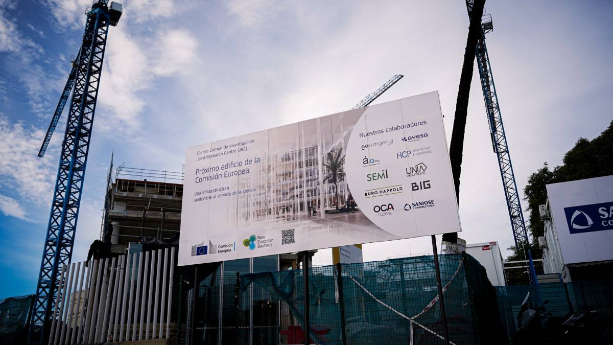 Obras nuevo edificio Comisión Europea, La Cartuja, Sevilla
