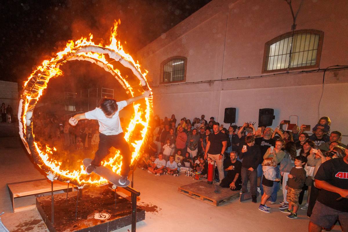 Trucos, aro de fuego y skate adaptado: todo un espectáculo en la Bodega Skate & Music Fest, en imágenes