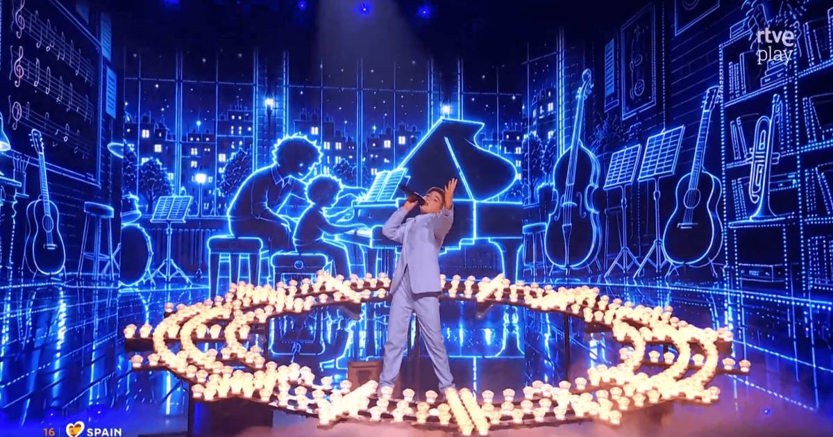 Así fue la actuación de Lucas Paulano, el niño de diez años que ha llevado a Jaén al podio de Eurovisión Junior