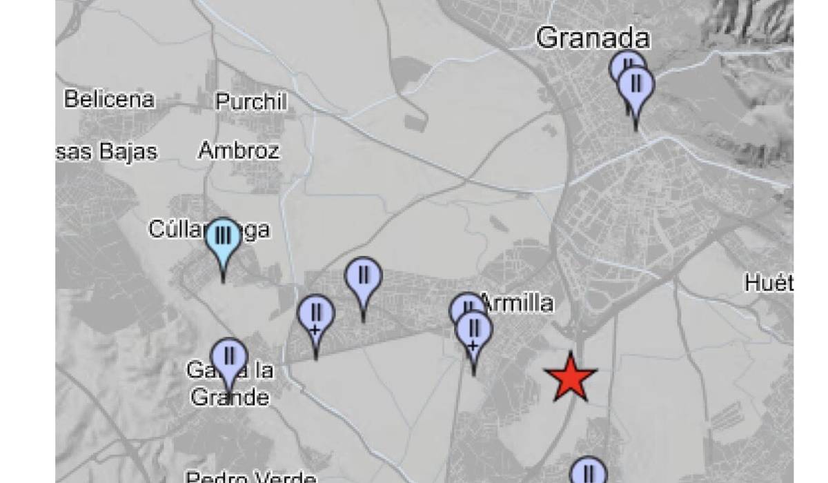 Granada continúa temblando: un terremoto de magnitud 2,1 en Armilla se siente en la capital y su entorno