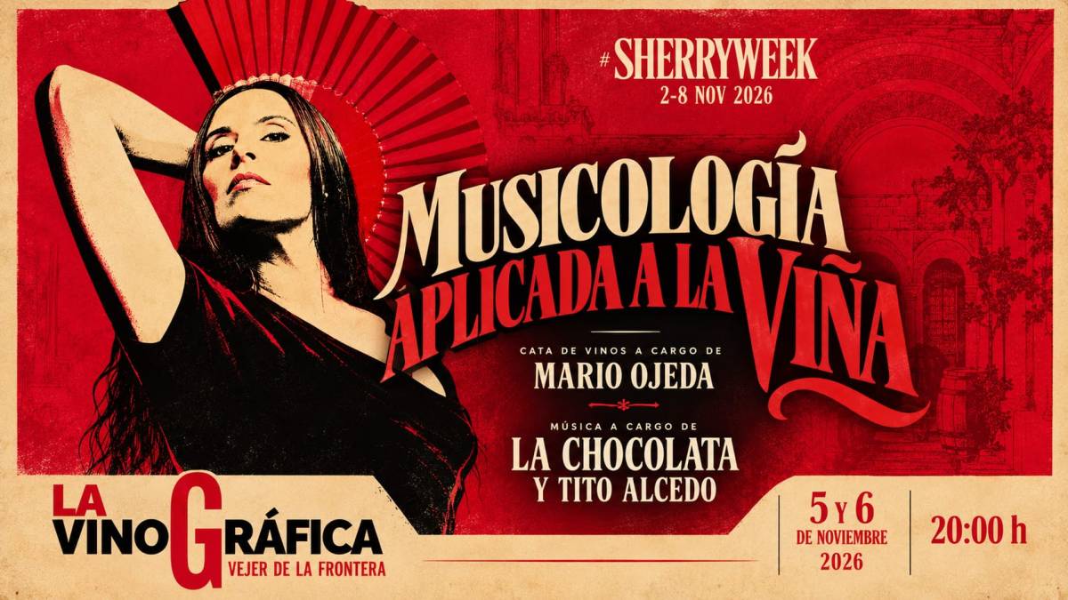 La Vinográfica de Vejer presenta 'Musicología aplicada a la viña' con motivo de la International Sherry Week