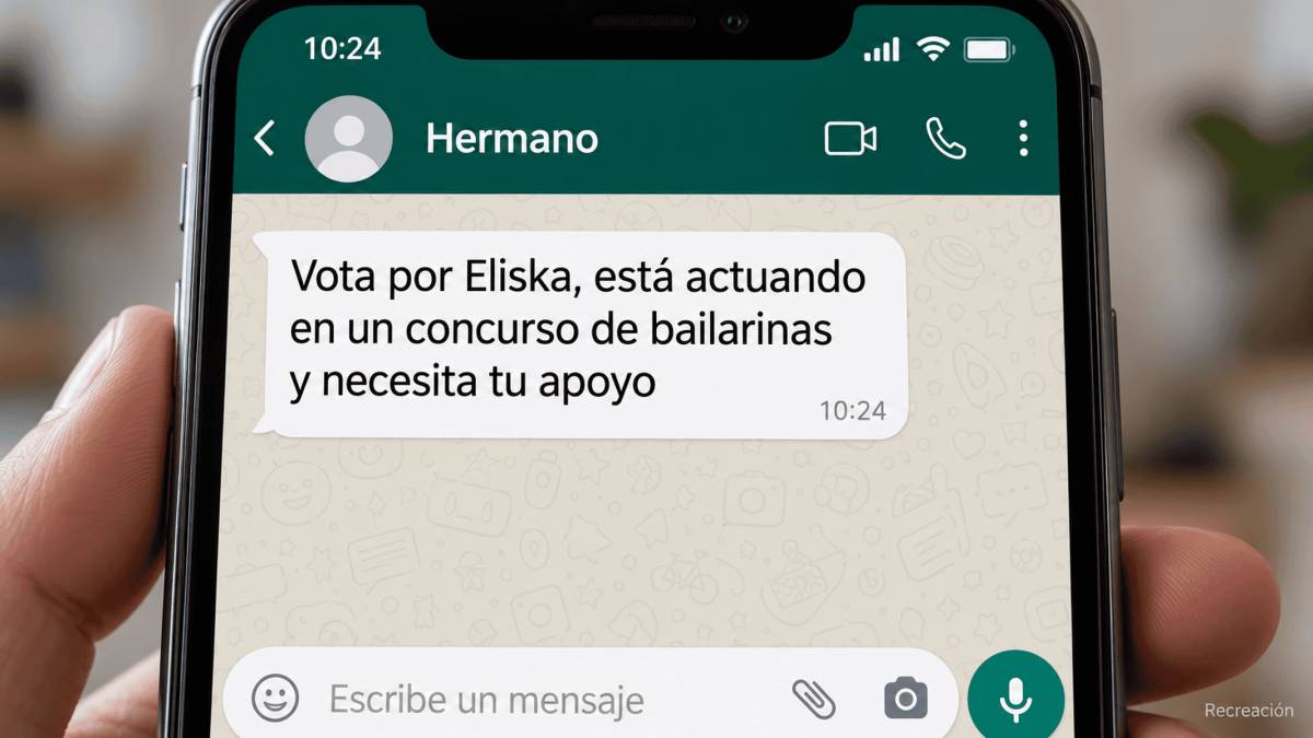 Si un contacto te pide votar por Eliska, cuidado: el mensaje fraude que puede llegar desde un número conocido