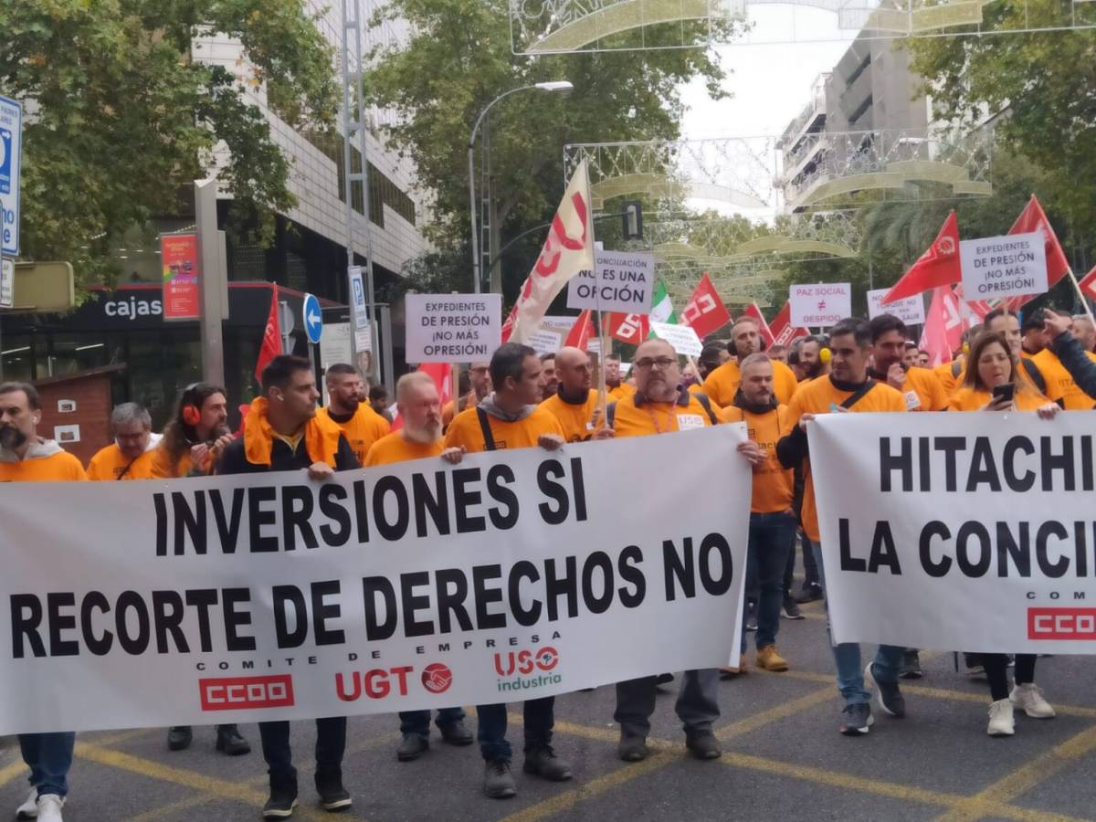 La Justicia considera ilegal la concentración de los trabajadores de Hitachi en Córdoba: los participantes tendrán suspensión de empleo y sueldo