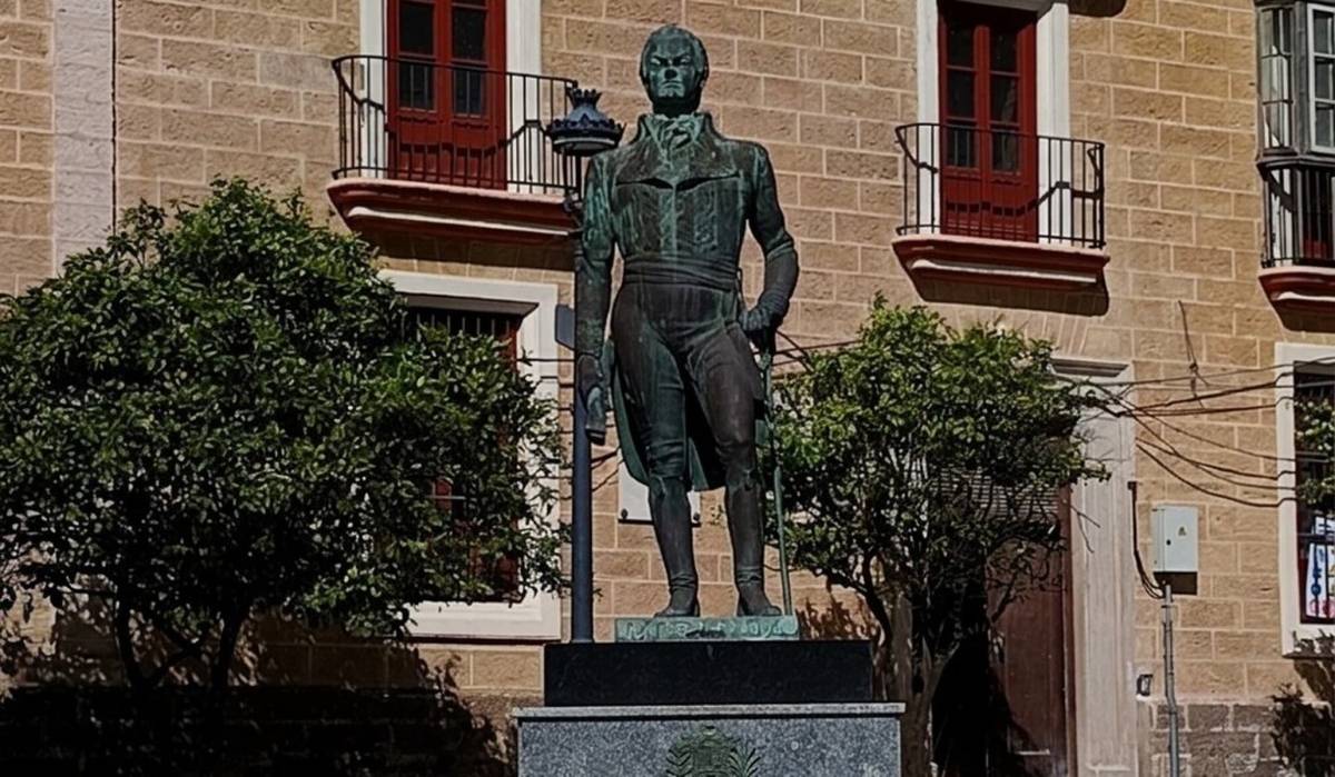El monumento a Francisco de Miranda en Cádiz