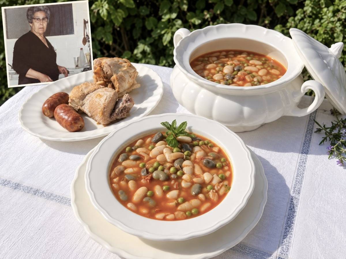 Berza de chícharos y habas, una receta familiar con sabor a tradición