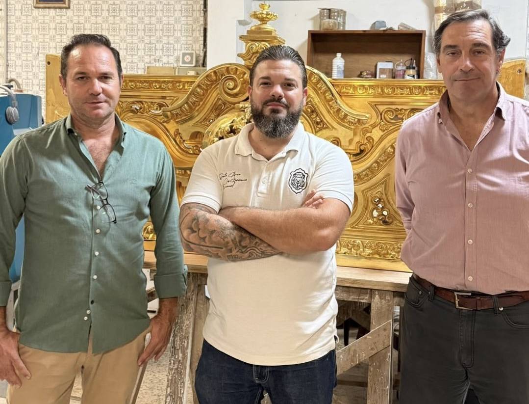  El Prendimiento de Jerez ultima la restauración y el redorado de la canastilla de su paso de misterio
