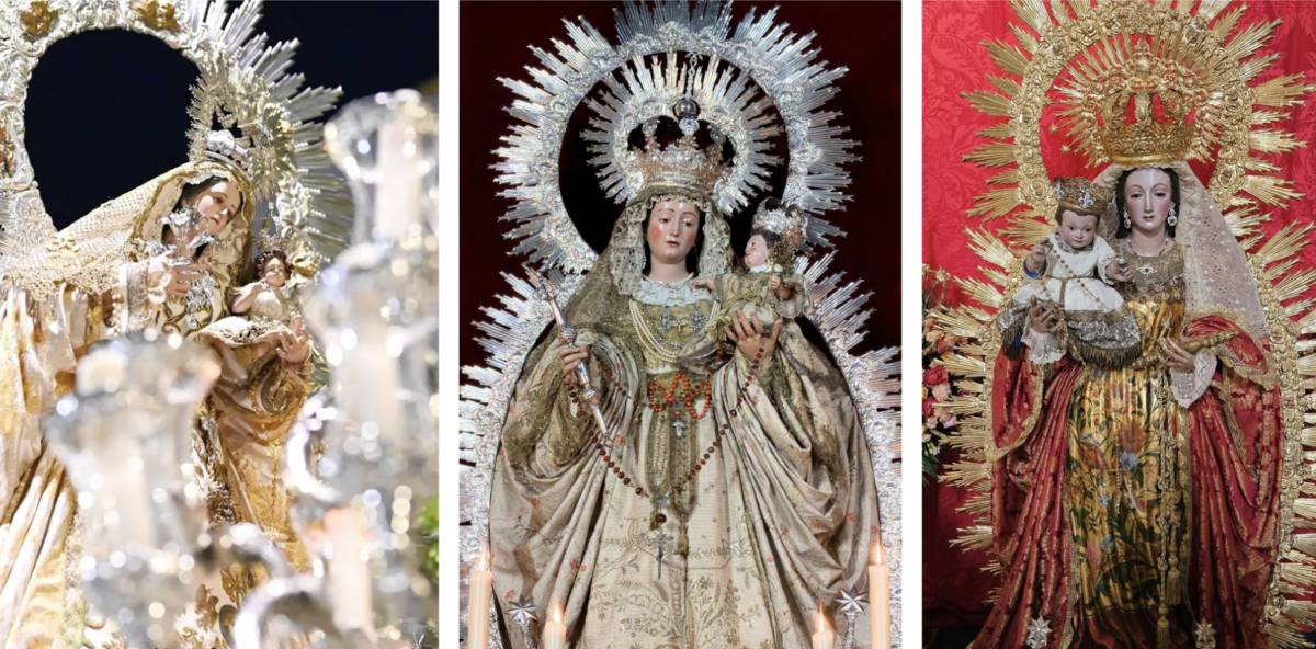 Tres procesiones de gloria recorrerán Sevilla este fin de semana