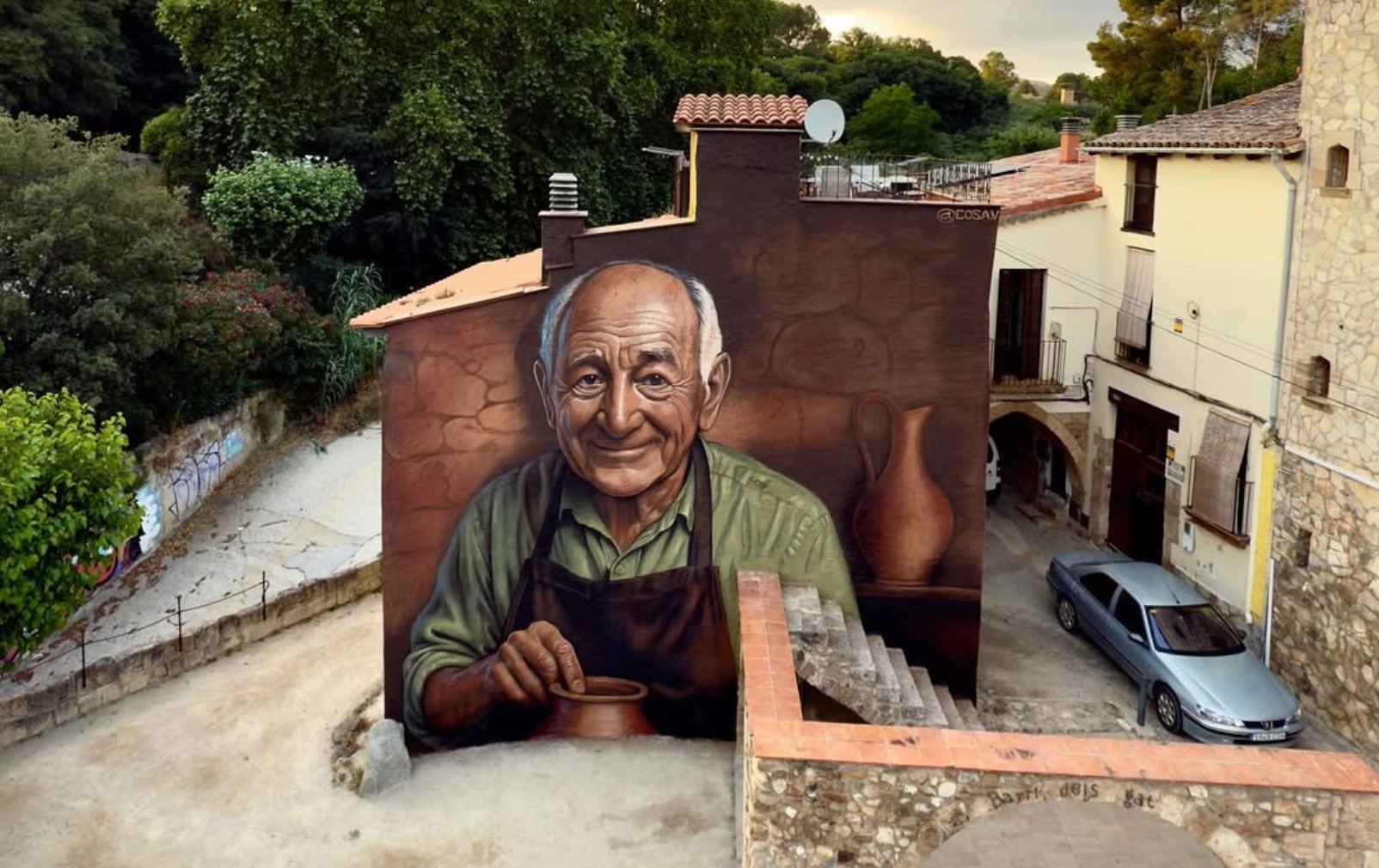 El Alfarero, el impresionante mural al que ha dado vida Cosa.V. - 