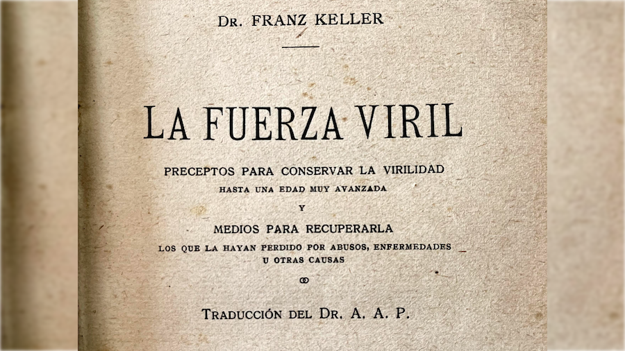 Portada del libro 'La fuerza viril' de Franz Keller. - 