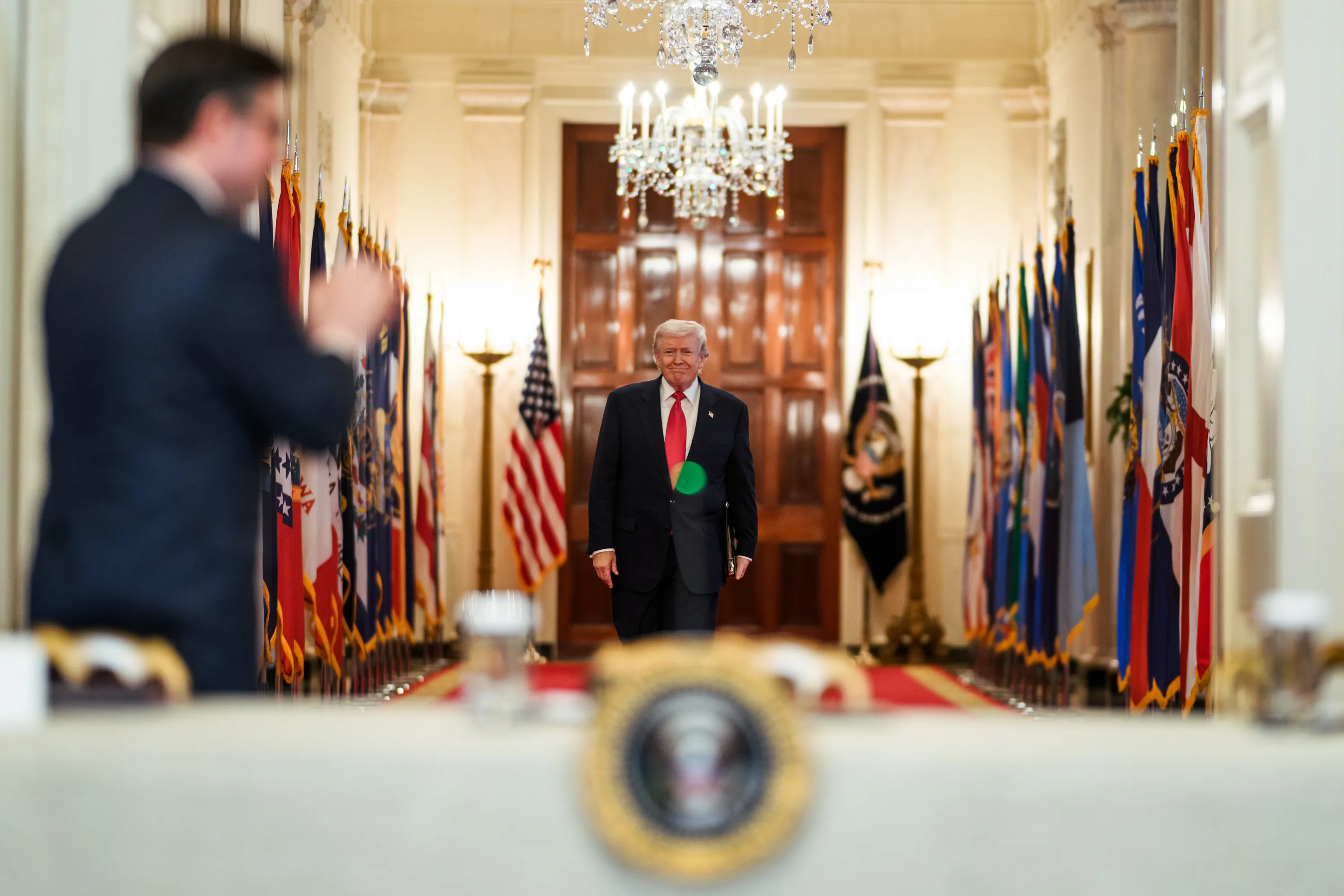 El presidente de EEUU, Donald Trump, en la Casa Blanca. - 
