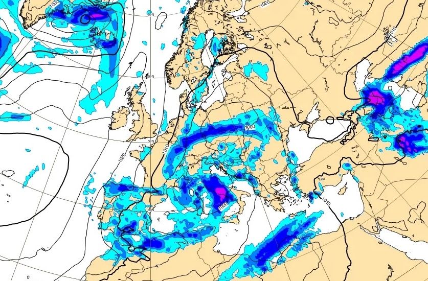 Semana Santa 2026 en Andalucía: el modelo europeo amenaza con lluvias en la previa del Domingo de Ramos
