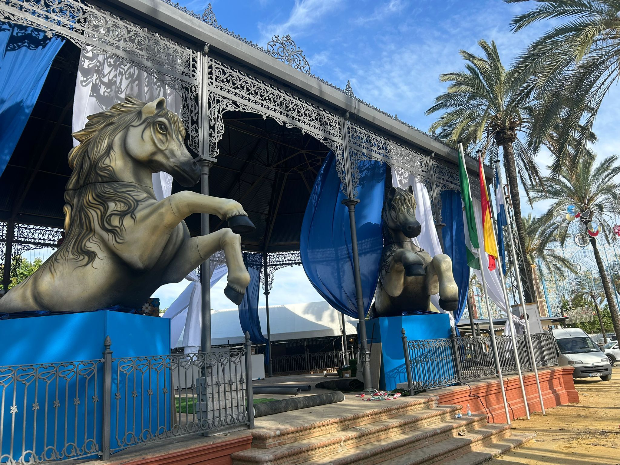 Los caballitos que no pudieron ser la nueva atracción de la Feria de Jerez